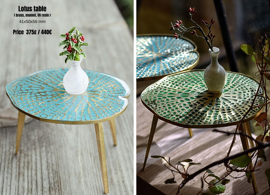 Table Lotus Leaf. Green