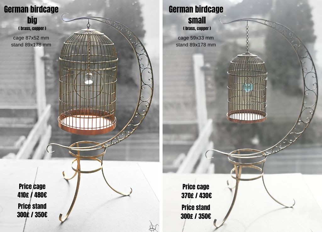 German metal cage. Small without stand