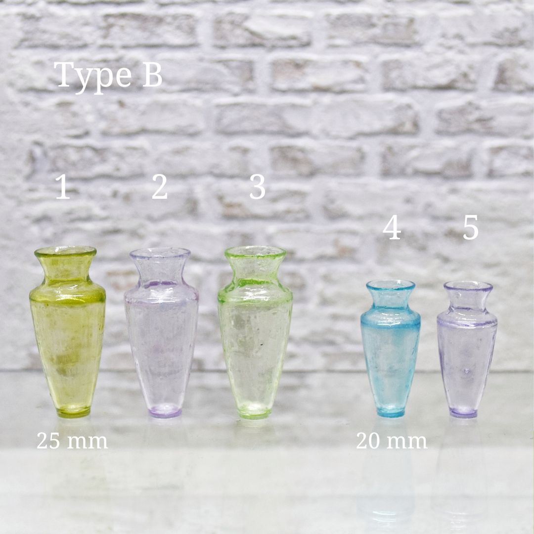 3D glass miniature vase 3D glass miniature vase