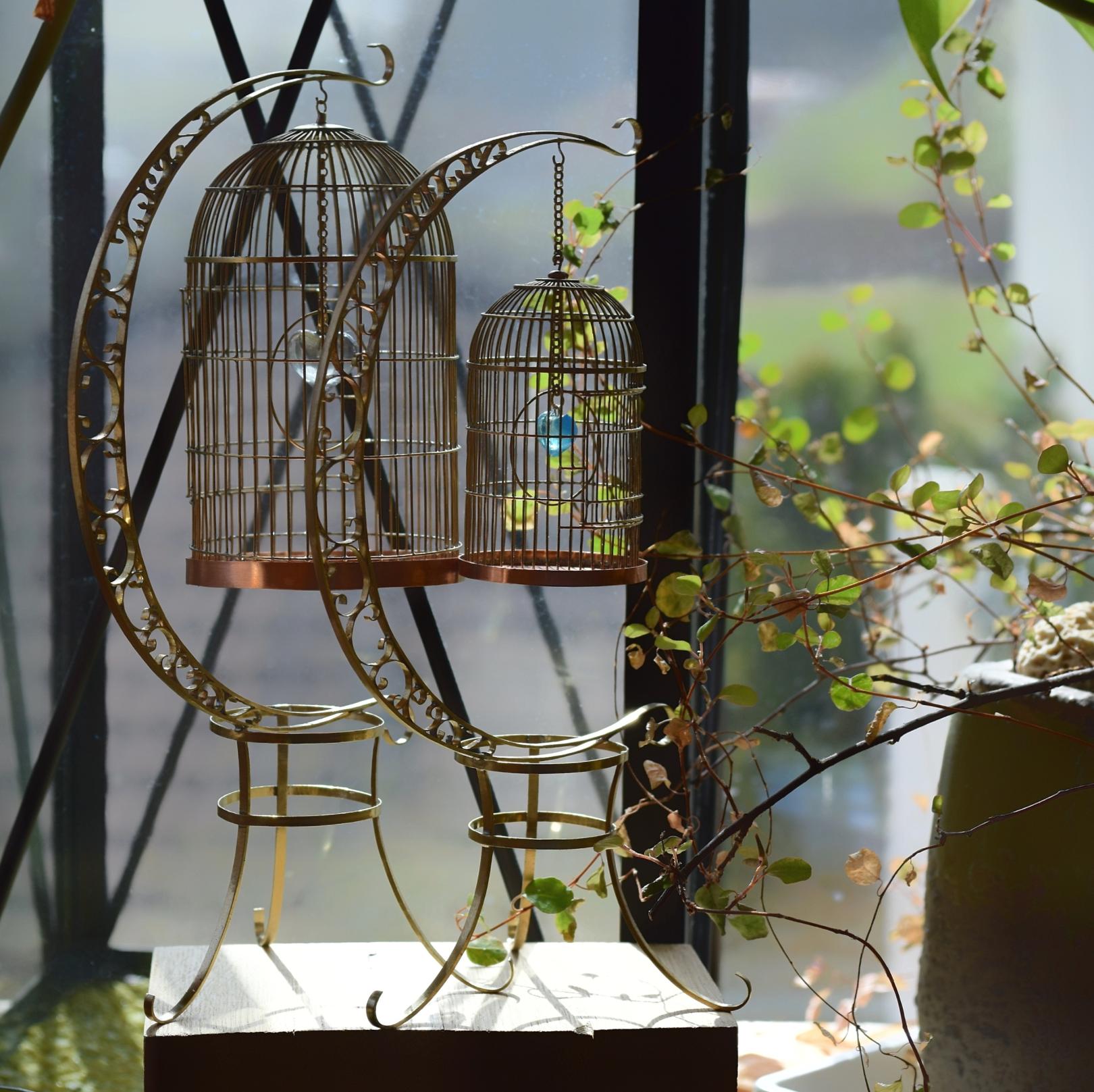 German metal cage. Small without stand