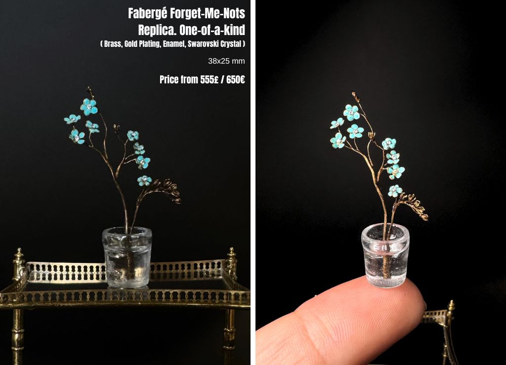 Faberge Forget-me-nots. Replica.