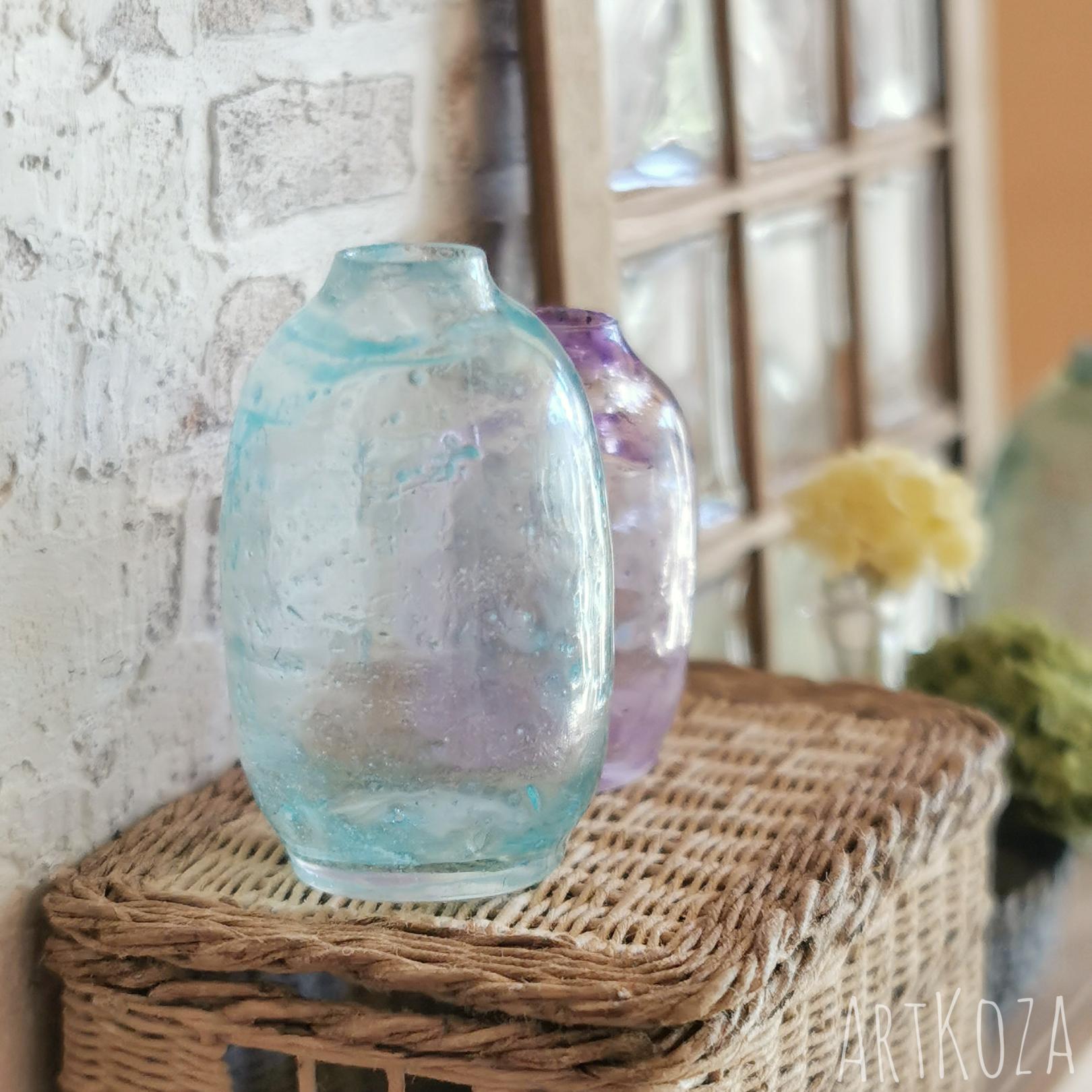 Colorful vases glass imitation - medium